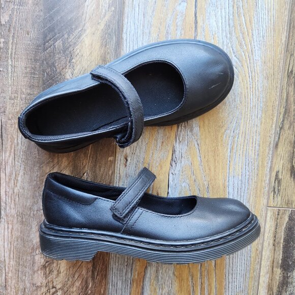Dr. Martens MACCY Marry Jane Shoes Hook Loop Cushioned Black Leather - Picture 1 of 10